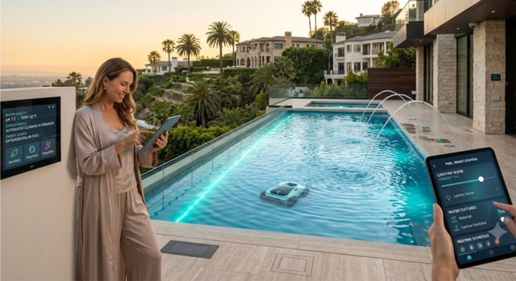 How Smart Technology Is Changing Pools in Beverly Hills