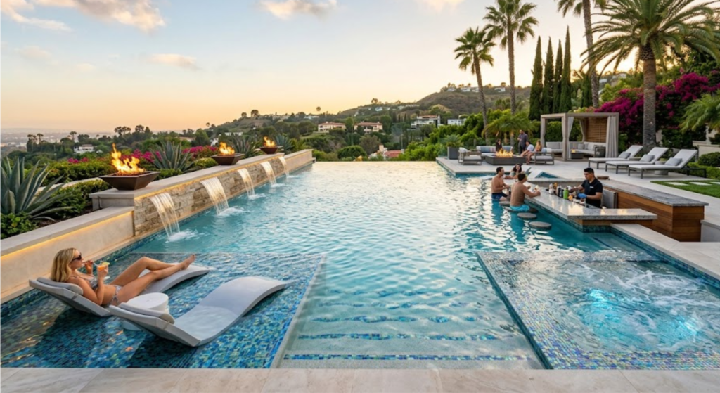 Top Custom Pool Features Trending in Beverly Hills